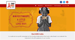 Desktop Screenshot of endaidsindia.org